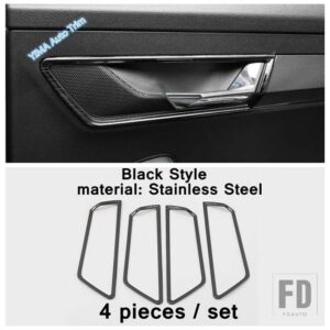 グローブボックスハンドルスパンコール/スピーカー/エアコンパネルカバートリム シュコダ カロク 2018-2022 ステンレスアクセサリー - model 7