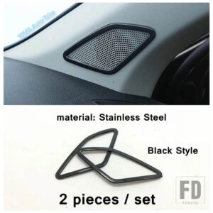 グローブボックスハンドルスパンコール/スピーカー/エアコンパネルカバートリム シュコダ カロク 2018-2022 ステンレスアクセサリー - model 1