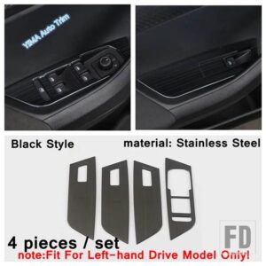 グローブボックスハンドルスパンコール/スピーカー/エアコンパネルカバートリム シュコダ カロク 2018-2022 ステンレスアクセサリー - model 2