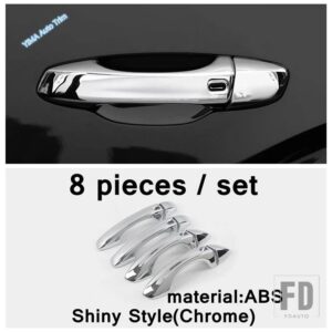 VW クロームカードアハンドルキャップ/バックミラーシェルステッカーカバートリムアクセサリー アトラス/テラモント2017-2020用 - model 3