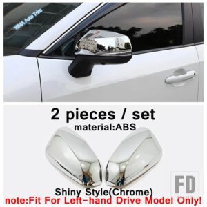 トヨタ ハイランダー 2020-23用 車外側サイドドア バックミラー 装飾 ストライプ ステッカー カバー トリム ABS アクセサリー - model 6