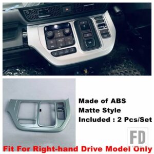 ホンダ ABS製 自動車用 ミドルエアコン 通気口 / 中央コントロール ギアシフト マルチメディアパネル カバー トリム アクセサリー ステップワゴ - Right Hand Drive-C