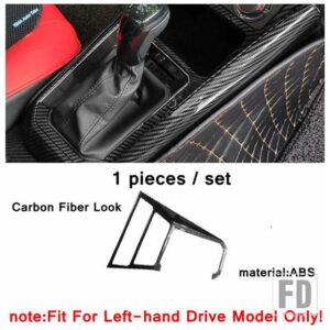 VW カーコンソールギアシフトボックスパネルカバー装飾フレームトリム ポロ2019-2023インテリアアクセサリーに適合 - Model F