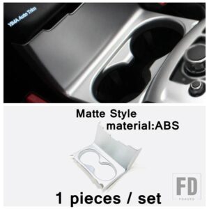 マツダ センターコントロールストールギアシフト/ウォーターカップホルダーカバートリム CX-5 CX5 2017 - 2024 ABSマット/カーボンインテリア - Model D