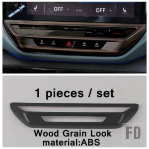 VW 木目調オートダッシュボードエアベント/アームレストボックス/ステアリングホイールカバートリム ID.4 ID4 2021 - 2024 アクセサリー - Model G