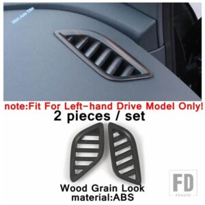 VW 木目調オートダッシュボードエアベント/アームレストボックス/ステアリングホイールカバートリム ID.4 ID4 2021 - 2024 アクセサリー - Model J