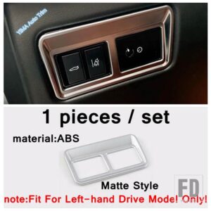 ジャガー XF XE 2016 - 2019 用マット カーアクセサリー ギアシフトディスプレイ / ウィンドウリフトボタン / ハンドブレーキ / EPB Pボタンカ - model 7