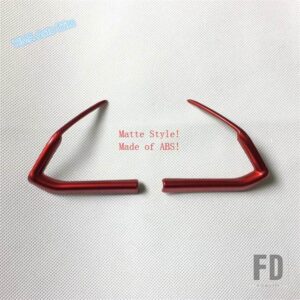 マツダ オートスタイリングステアリングホイール装飾ストライプカバートリムABS6 2019-2021レッド/マット/カーボンインテリアアクセサリー - Red Style