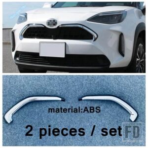 トヨタ ABSフォグランプ/バックミラー/リアウィンドウスポイラーカバートリム外装リフィットキット ヤリス クロス 2020-2023に適合 - Middle Grille Strip