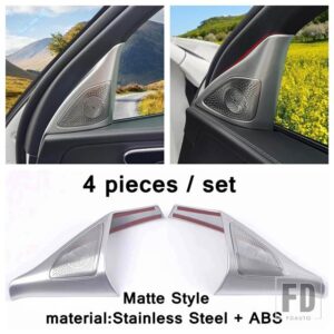 メルセデスベンツ Cクラス W206 C200 C260 C300 2022 2023 2024用 ウィンドウAピラー ミッドレンジツイーターパネル装飾カバートリムアクセサリ - Matte Style