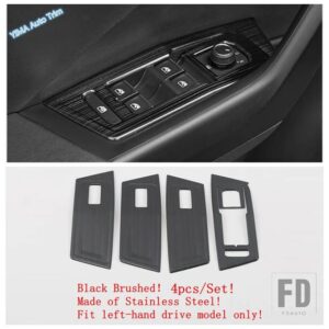 VW T-ROC T ROC 2022 2023 アクセサリー用 ブラック ブラッシュド カードアオーディオスピーカー / - Window Lift Button