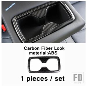 トヨタ カーボン製オートギアシフトヘッド/ヘッドライトスイッチ/エアアウトレットアクセサリーカバートリム RAV4 RAV 4 XA50 2019 - 2024 - Rear Water Cup
