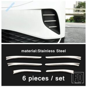 VW ID.4 ID4 2021 - 2024 フロントフォグランプ ランプまぶた まつげ / バックミラーカバー トリムアクセサリー - Front Lower Bumper