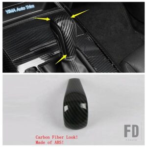 マツダ 3 CX-30 2020 - 2024 カーボン バックミラー / ドアハンドルボウル / ギアシフトノブカバートリム 自動車アクセサリー - Model F