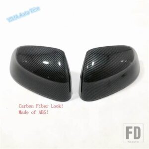 BMW クローム/カーボンルック カーサイドドアハンドル/バックミラーシェル装飾カバートリムアクセサリー X5 G05 2019 - 2024用 - Model D