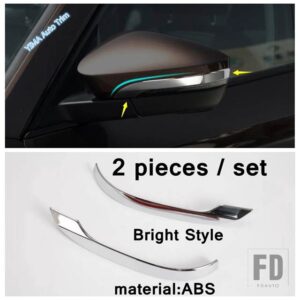 光沢フロントフォグランプフォグランプまぶたアイブロウ/リアウィンドウワイパーカバートリムSKODA KODIAQ 2017-2021アクセサリー - Model A