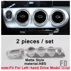 メルセデスベンツ ABS 自動車用 セントラルコントロール エア AC アウトレットベント ヘッドライト調整カバートリム CLA 200 C118 W118 2020 - - Matte Style