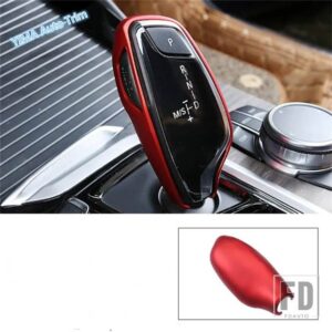BMW オートギアヘッドシフトノブハンドボールアクセサリーカバートリム 5/6シリーズ G30 G32 2017 - 2022 / X3 G01 / X4 G02 2019 - 2022用 - Red