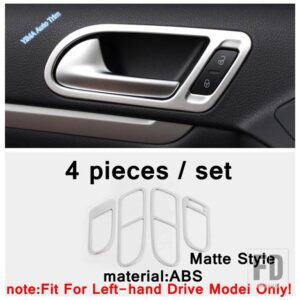 VW TIGUAN MK1 2008 - 2015 マットカーストレージボックス / ステアリングホイール / シート調整ハンドル装飾アクセサリーカバートリム - Model E