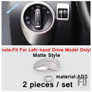 VW TIGUAN MK1 2008 - 2015 マットカーストレージボックス / ステアリングホイール / シート調整ハンドル装飾アクセサリーカバートリム - Model B