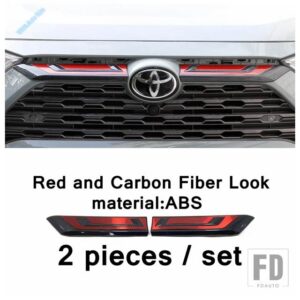 トヨタ フロントセンターラジエーターグリルグリルモールディングパネルカバートリムフィット RAV4 RAV 4 XA50 2019 - 2022外装アクセサリー - Model C