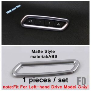 キャデラック XT5 2017 - 2022 用 マット インテリア アクセサリー カーガラススイッチ / 中央Uパネル / エアコン吹き出し口フレームカバートリ - Memory Button