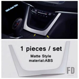 キャデラック XT5 2017 - 2022 用 マット インテリア アクセサリー カーガラススイッチ / 中央Uパネル / エアコン吹き出し口フレームカバートリ - Central U Panel A