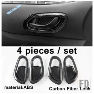 日産 ナバラNP300 / テラ2017 - 2021用カーボンルックインテリアセントラルコントロールダッシュボード / ウィンドウリフトスイッチカバートリ - Inner door bowl