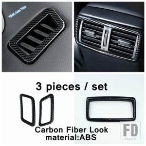 日産 カーボンルック バックミラー/ハンドルボウル/カップホルダーカバートリム ABSアクセサリー X-TRAIL T32 ROGUE 2014 - 2020 - Model K