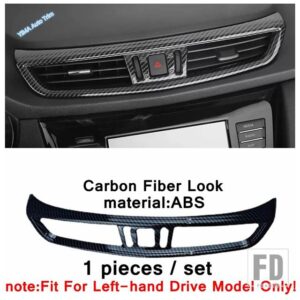 日産 カーボンルック バックミラー/ハンドルボウル/カップホルダーカバートリム ABSアクセサリー X-TRAIL T32 ROGUE 2014 - 2020 - Model M