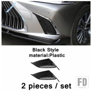 レクサス フロントバンパーサイドエアインレットベントインテークグリルトリムプラスチックES 2018 - 2023 Fスポーツスタイル外装カスタムアク - Model A