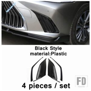 レクサス フロントバンパーサイドエアインレットベントインテークグリルトリムプラスチックES 2018 - 2023 Fスポーツスタイル外装カスタムアク - Model C