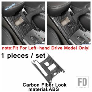 トヨタ RAV4 2009 - 2012 用 カーボンルック ハンドブレーキパネル エア AC アウトレットベントカバートリム ドアハンドル ボウルフレームアク - Model K