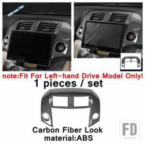 トヨタ RAV4 2009 - 2012 用 カーボンルック ハンドブレーキパネル エア AC アウトレットベントカバートリム ドアハンドル ボウルフレームアク - Model M
