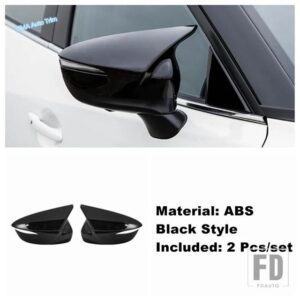 マツダ サイドドア オックスホーンブレードスタイル バックミラーカバートリム CX-3 2015 - 2018 / CX-5 2015 2016 車外装アクセサリー - Black Style