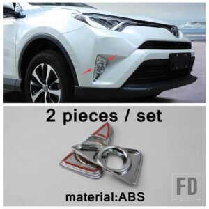 トヨタ オートスタイリング クローム フロントヘッドライト ヘッドライトランプ アイブロウストリップカバートリム ABS外装 RAV4 RAV 4 2016 2 - Model C