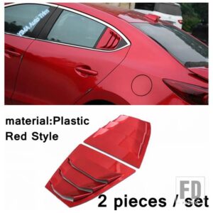 マツダ LAPETUS AUTO 外装パーツ リアウィンドウシャッター ブラインドカバートリム 2個 3 セダン 2014 - 2018 プラスチックアクセサリー - model 1