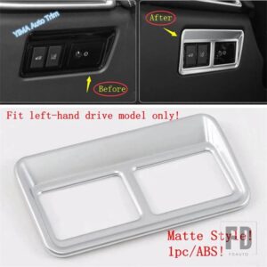 ジャガー マットシート調整ボタン/ウォーターカップホルダー/ヘッドライト装飾アクセサリーカバートリム F-PACE X761 2017 - 2022用 - Model D