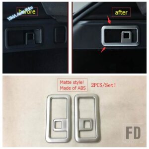 ジャガー マットシート調整ボタン/ウォーターカップホルダー/ヘッドライト装飾アクセサリーカバートリム F-PACE X761 2017 - 2022用 - Model A