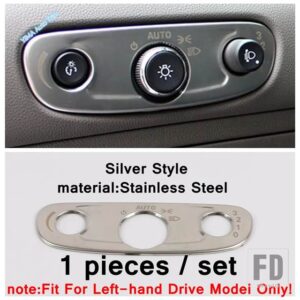 シボレー ヘッドライトボタン/センターコンソールダッシュボードパネル/フットペダルカバートリムアクセサリーブレイザー2019-2023用 - Model C