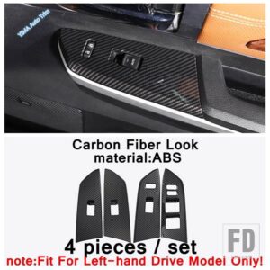 トヨタ 自動車用 エアコン吹き出し口 / ピラーAドアスピーカーツイーター / アームレストボックスカバートリム カーボンアクセサリー タンドラ - Model B