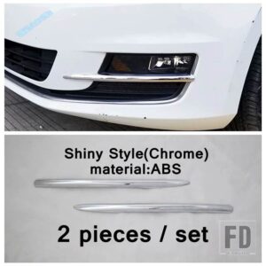 VW ゴルフ 7 7.5 MK7 ハッチバック 2014-2019 用 リアフォグランプ / バックミラー / ウィンドウワイパーアクセサリーカバートリム - Front Fog Light