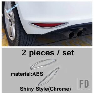 VW ゴルフ 7 7.5 MK7 ハッチバック 2014-2019 用 リアフォグランプ / バックミラー / ウィンドウワイパーアクセサリーカバートリム - Rear Fog Light