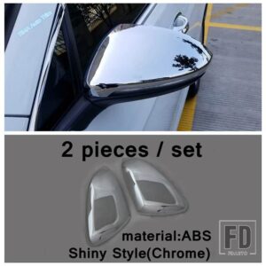 VW ゴルフ 7 7.5 MK7 ハッチバック 2014-2019 用 リアフォグランプ / バックミラー / ウィンドウワイパーアクセサリーカバートリム - Rearview Mirror A