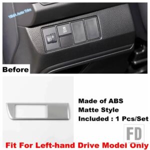 ホンダ カーボン製自動車用 ヘッドライト ヘッドライトランプ ボタン調整スイッチパネルカバートリムアクセサリー ENS1 / E:NS1 2022 2023 - Matte Style