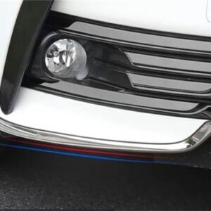 トヨタ カローラ2017 2018用オートフロントフォグランプランプまぶたアイブロウストライプカバートリムステンレス外装アクセサリー - Model C