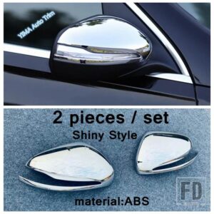 メルセデスベンツ GLE GLS GLE320 450 2020 2021 ドア サイド ウィング バックミラー カバー ステッカー トリム ABS アクセサリー - Shiny Style