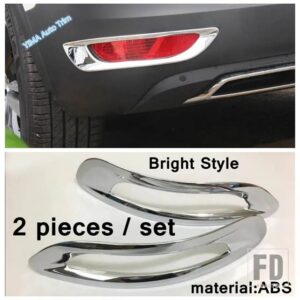 プジョー 5008 GT 2017 - 2024 ABS ブライトクローム 外装パーツ アクセサリー用 リア/フロントフォグランプ ランプカバートリム - model 1