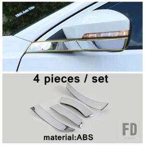 VW オートスタイリング バックミラーストライプ ストリーマーカバートリム T-ROC T ROC 2018 - 2023 ABS クロームアクセサリー - Rear Mirror Strip