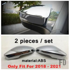 VW オートスタイリング バックミラーストライプ ストリーマーカバートリム T-ROC T ROC 2018 - 2023 ABS クロームアクセサリー - Rearview Mirror